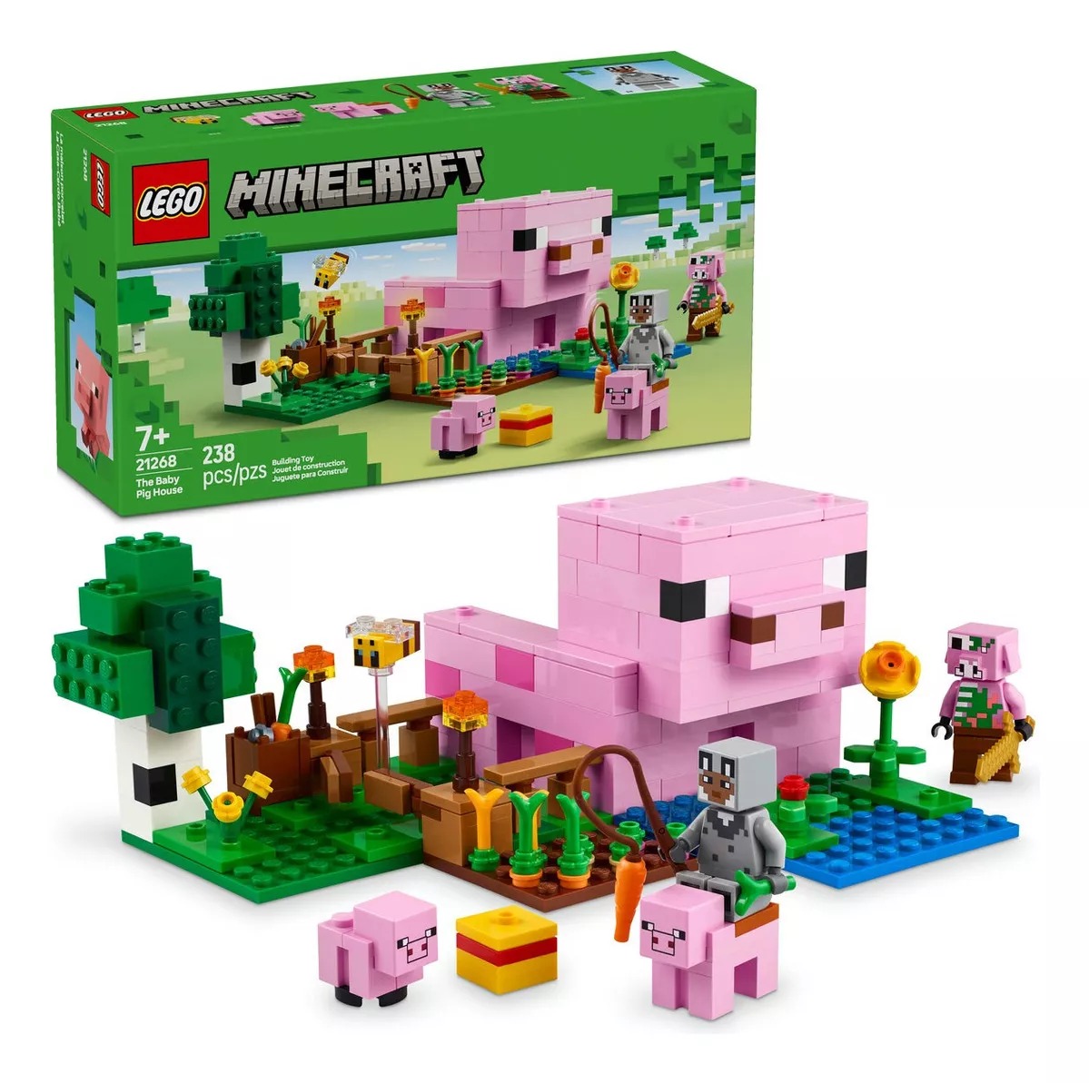 LEGO® Minecraft® La Casa-Cerdo Bebé 21268; Juguete de construcción para niños