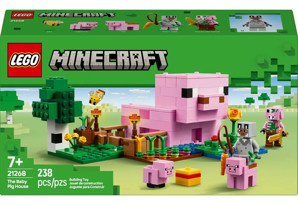 LEGO® Minecraft® La Casa-Cerdo Bebé 21268; Juguete de construcción para niños