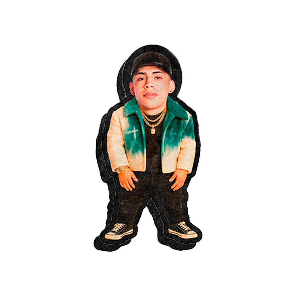Cojín Almohada Cris MJ | Peluche con Relleno | Peluche Enano Personaje - Artista | Tela Polar