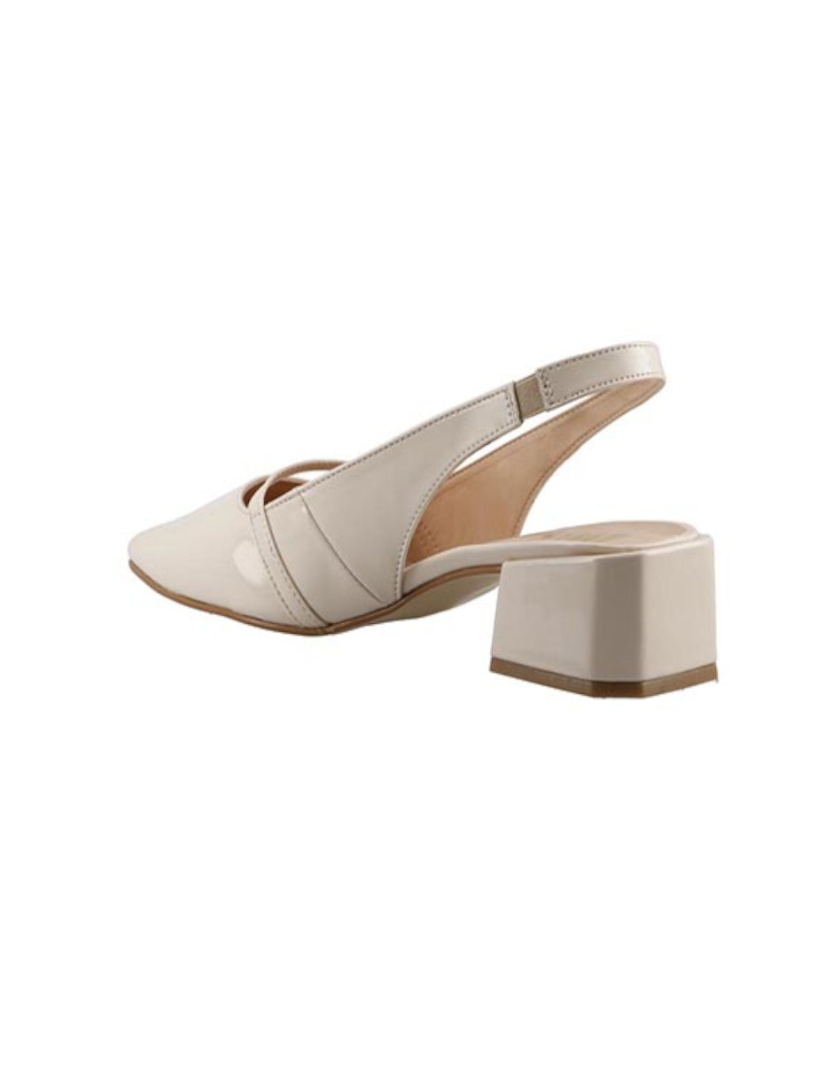 ZAPATILLA MUJER TACON BAJO CHAROL