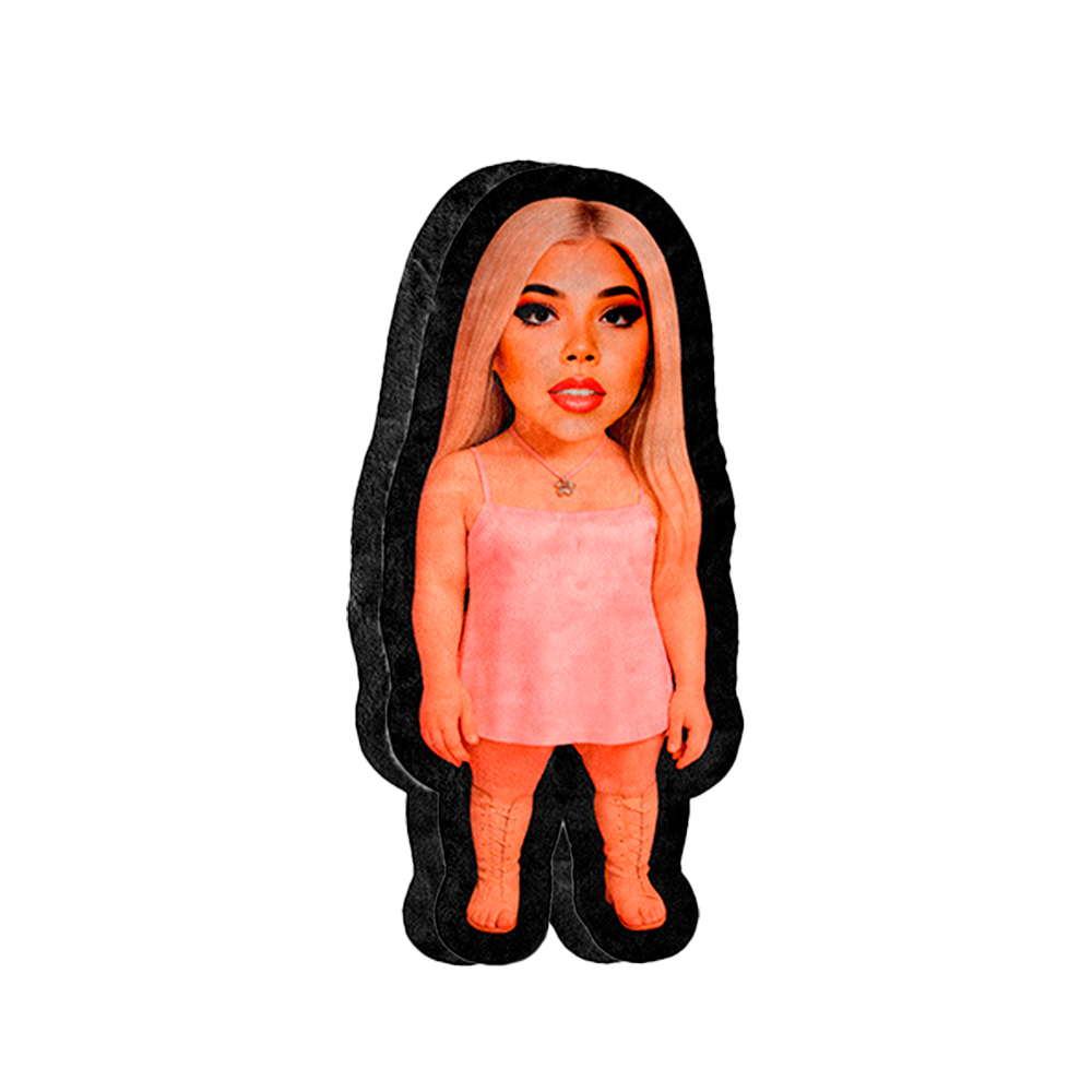 Cojín Kenia Os | Peluche con Relleno | Peluche Enano Personaje - Artista | Tela Polar