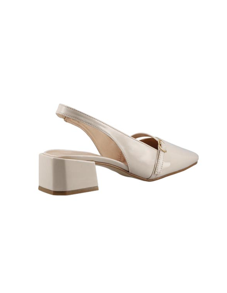 ZAPATILLA MUJER TACON BAJO CHAROL