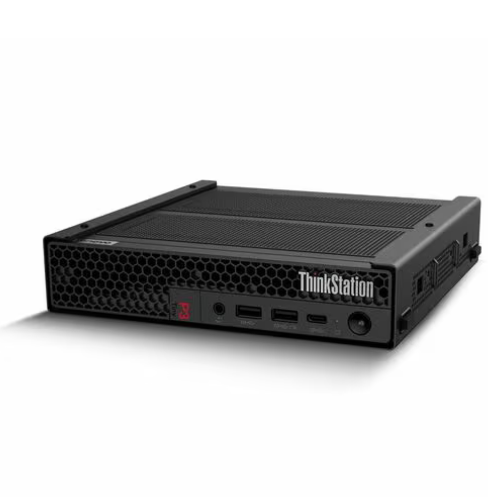 Workstation Lenovo ThinkStation P3 Tiny, Intel Core i7-14700, 16GB, 512GB SSD, NVIDIA T400, Windows 11 Pro.