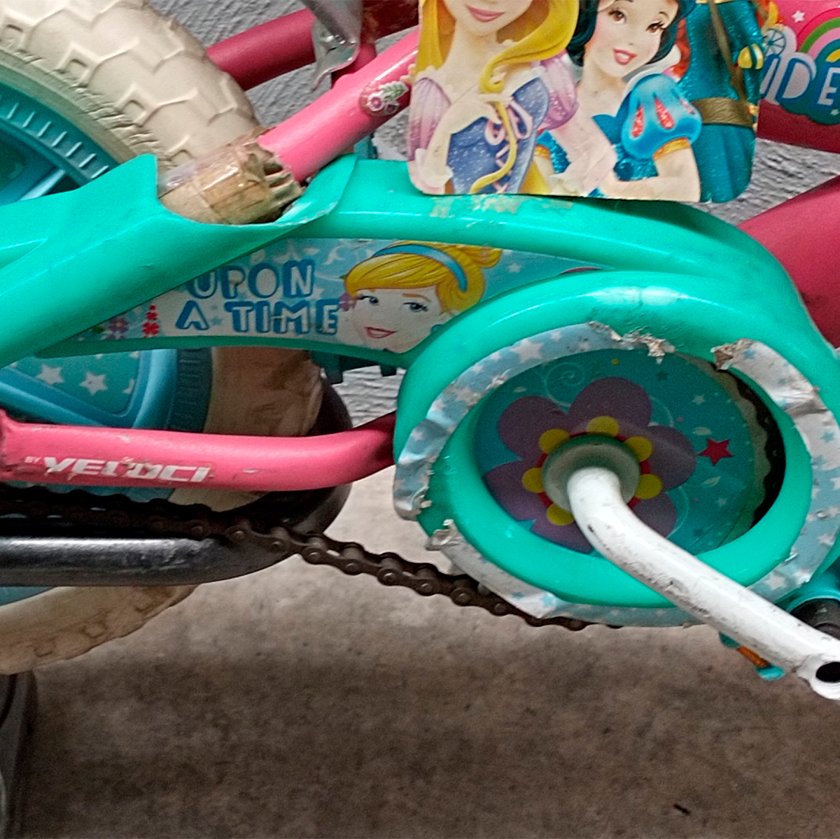 Bicicleta Veloci Reacondicionado Cinderella R12 Rosa