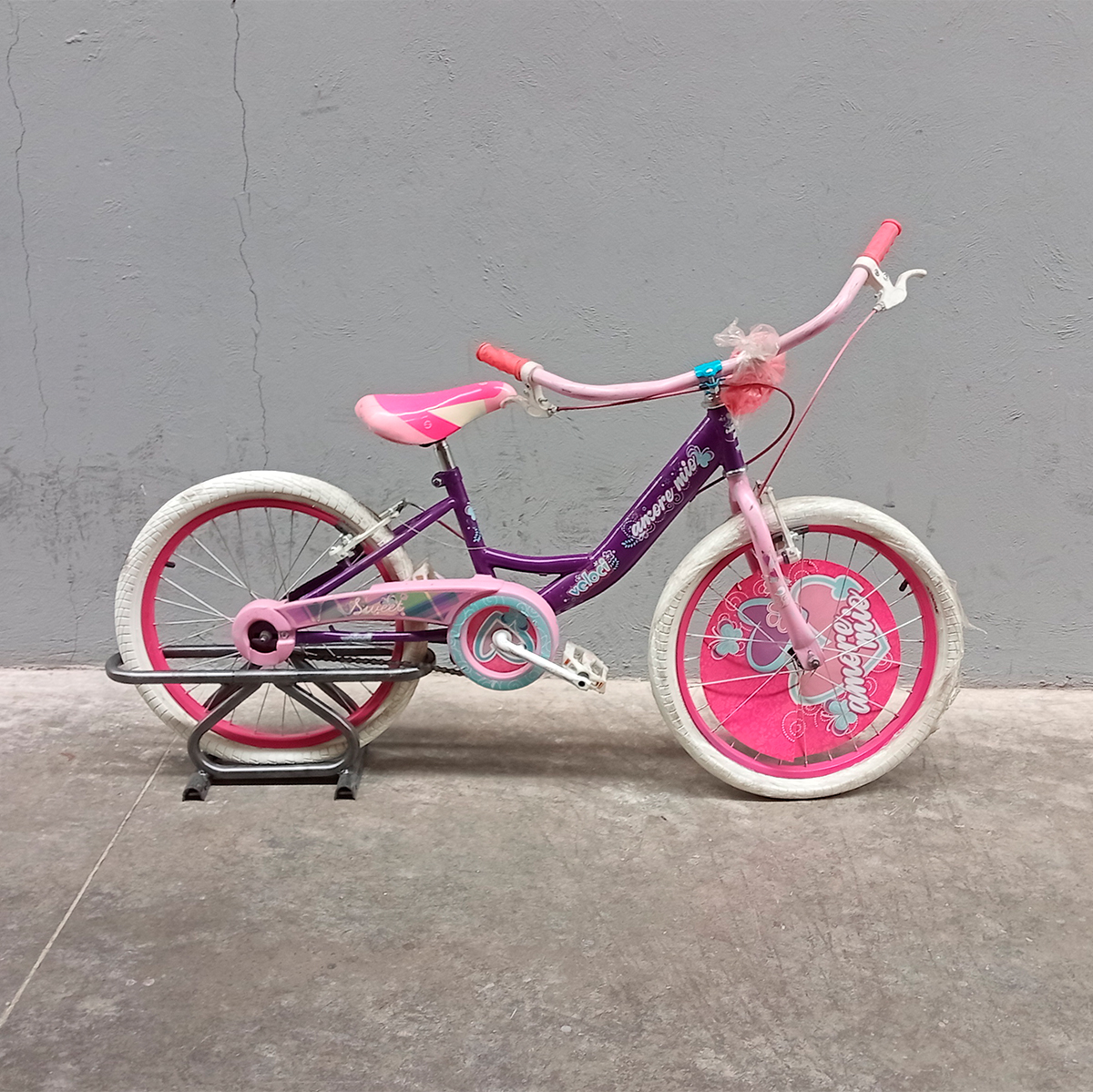 Bicicleta Veloci Reacondicionado Amore Mio R16 Violeta 