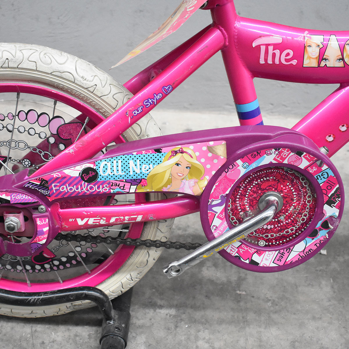 Bicicleta Veloci Reacondicionado Barbie The Fashion R16 Rosa