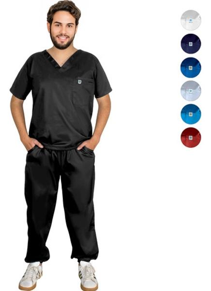 Pijama Quirurjica Uniforme Medico Hombre Jogger Clinico Nanofort