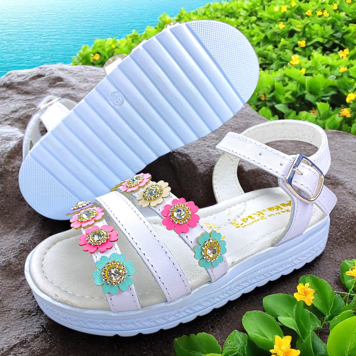 Sandalias Para Niña, Perfectas Para Amistad Y Juego Lindos