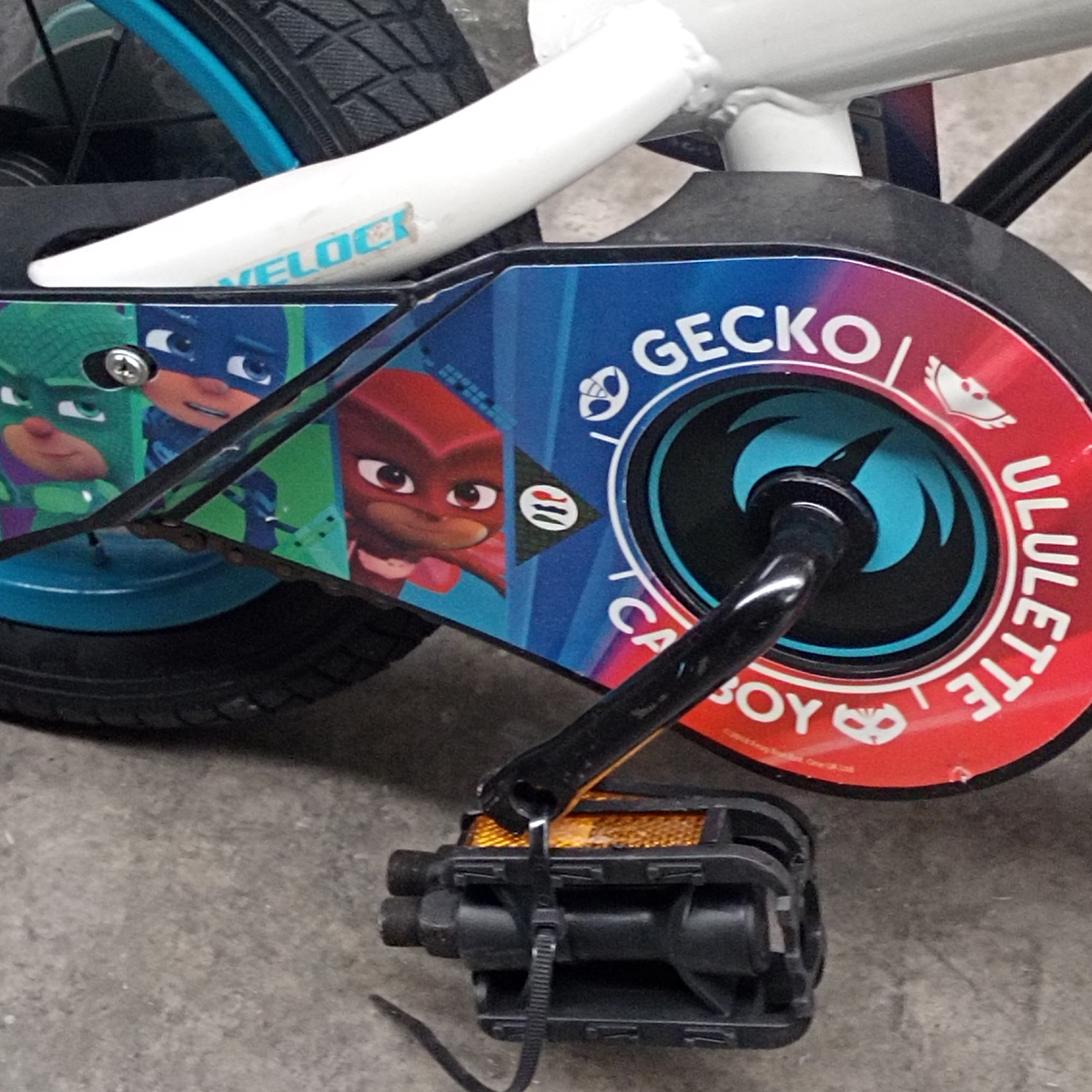 Bicicleta Veloci Reacondicionado Pjmasks R12 Blanco