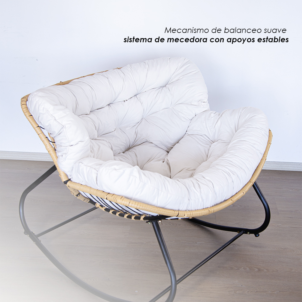 Ilios Innova | Silla Mecedora Acojinada Moderna con Cojín de espuma