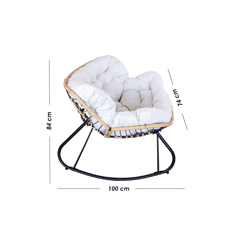 Ilios Innova | Silla Mecedora Acojinada Moderna con Cojín de espuma