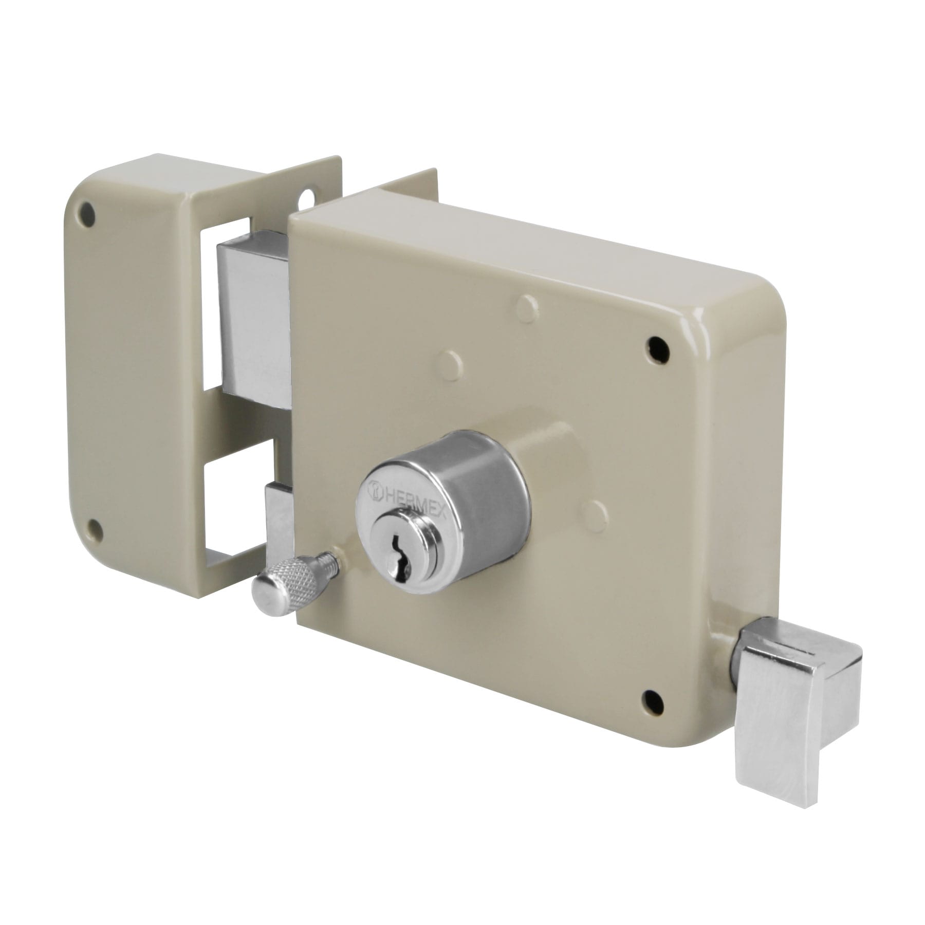 Cerradura sobreponer der instala-fácil, caja, HERMEX BASIC
