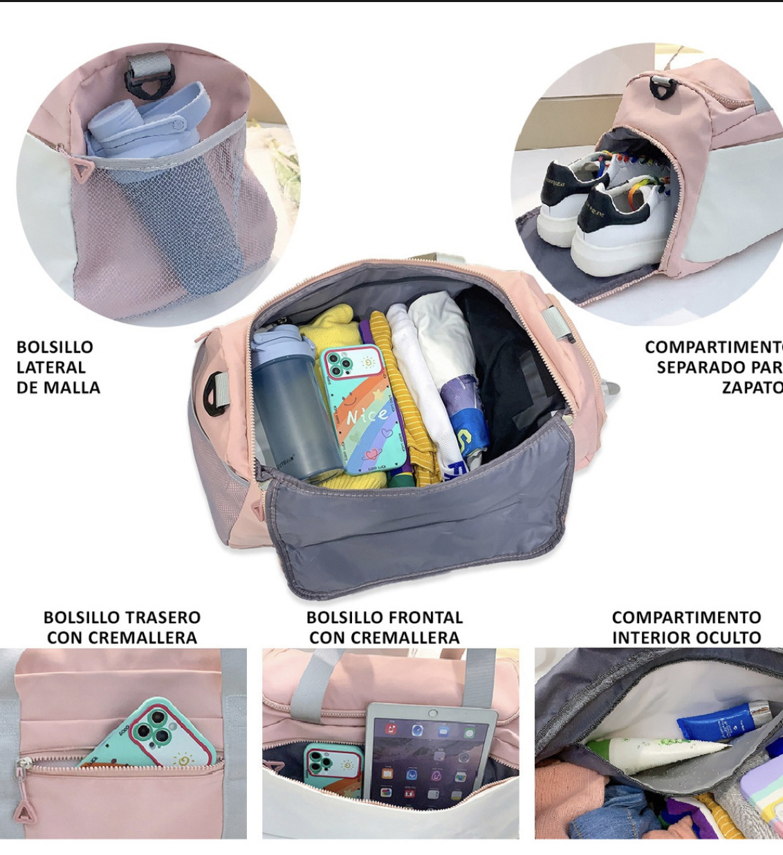 Mochilas Deportiva Maleta Deportiva Mujer Mochila Gym Hombre