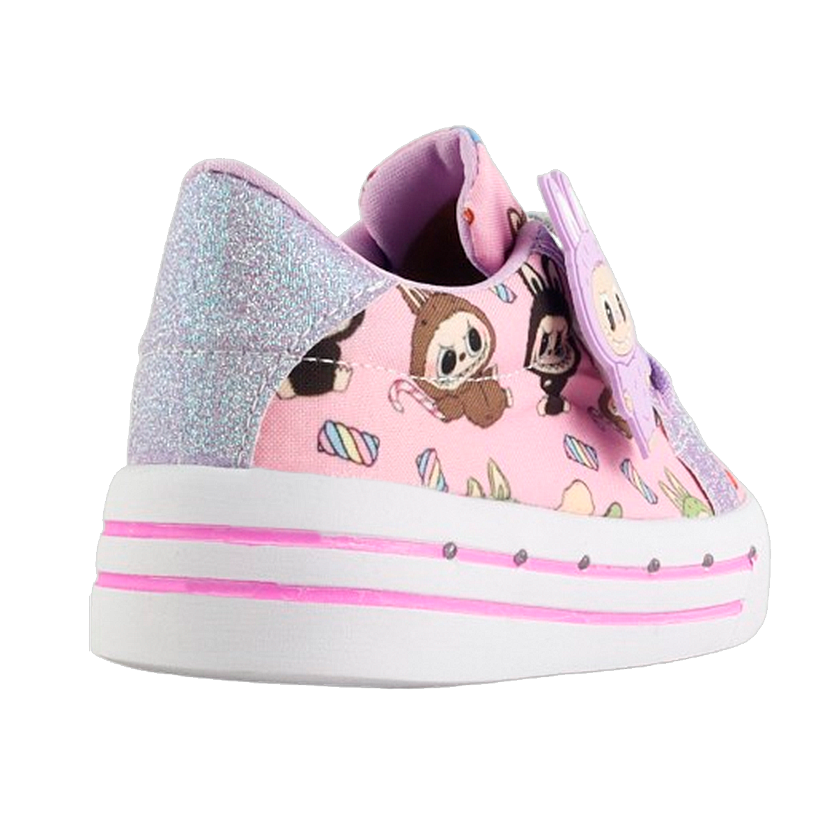 Tenis Niña LaBubus Monsters Luces Leds Cómodos 1026-LL