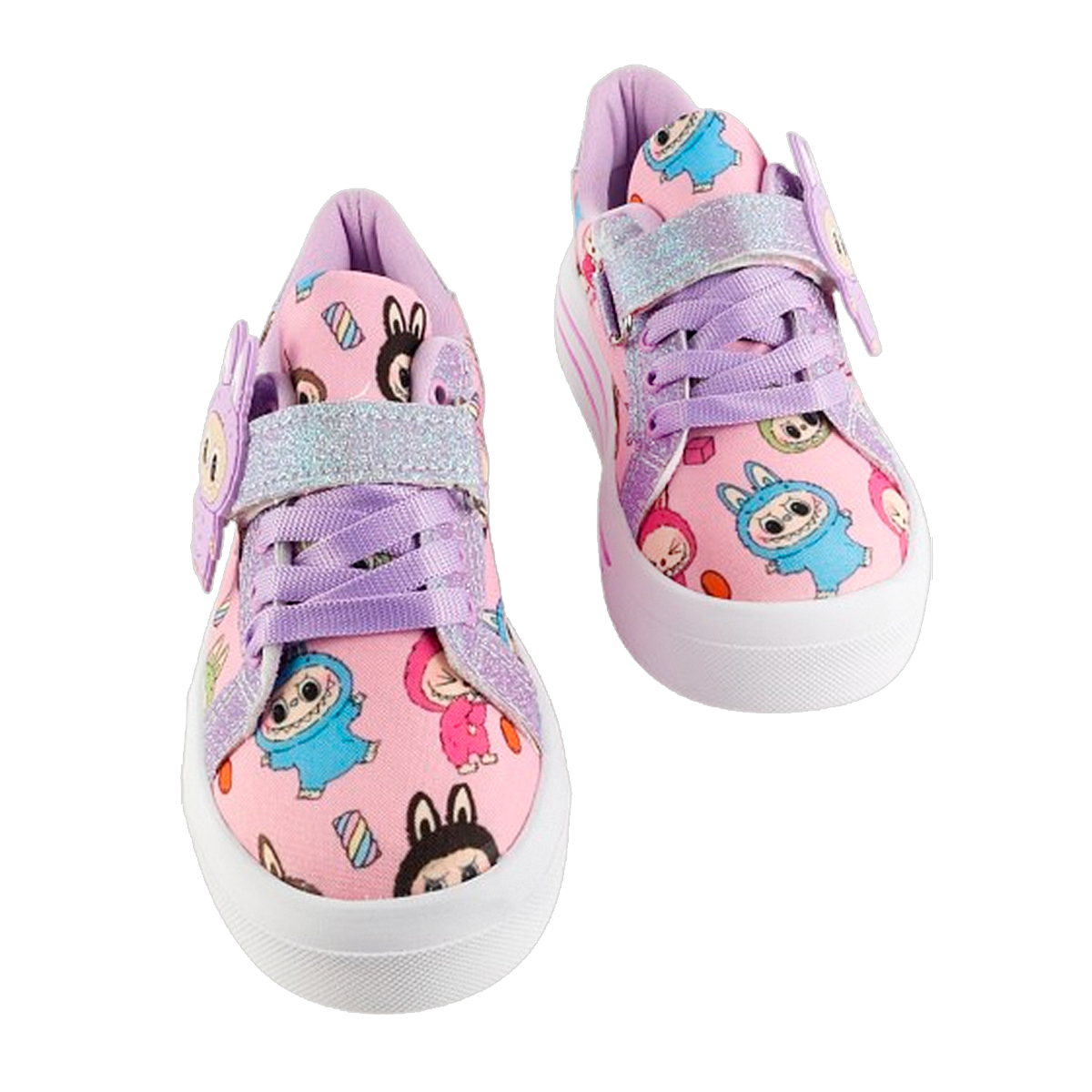 Tenis Niña LaBubus Monsters Luces Leds Cómodos 1026-LL