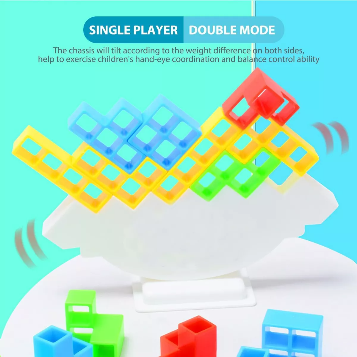 Bloques Jenga Tetris Juego Mesa De Equilibrio Didáctico