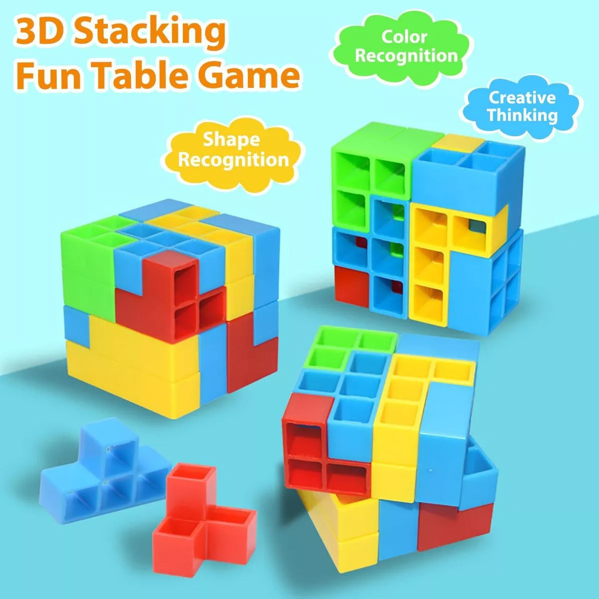 Bloques Jenga Tetris Juego Mesa De Equilibrio Didáctico