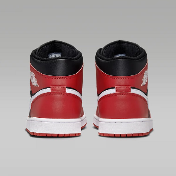 Tenis Air Jordan 1 Mid Negro/rojo Hombre Tallas #28 al #29.5