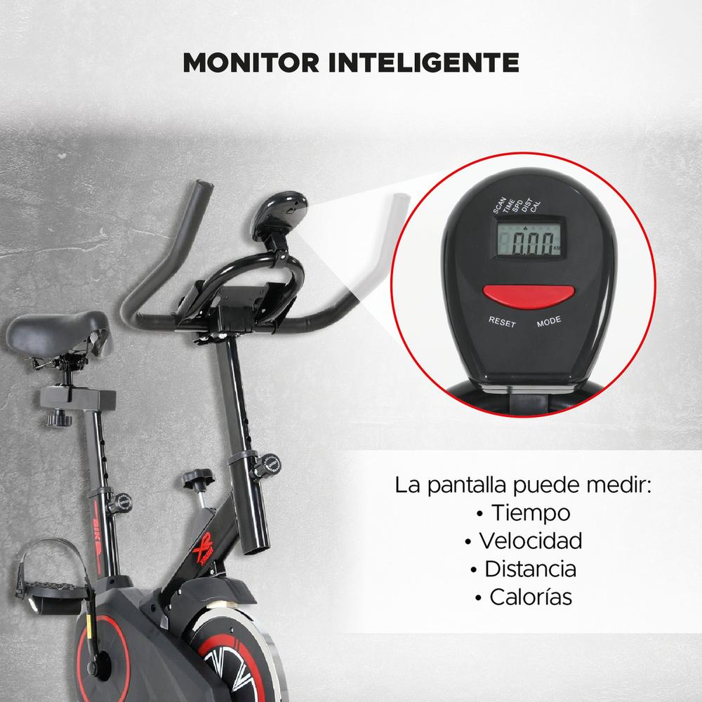 Bicicleta Fija Spinning Cardio Fitness Gym Color Negro