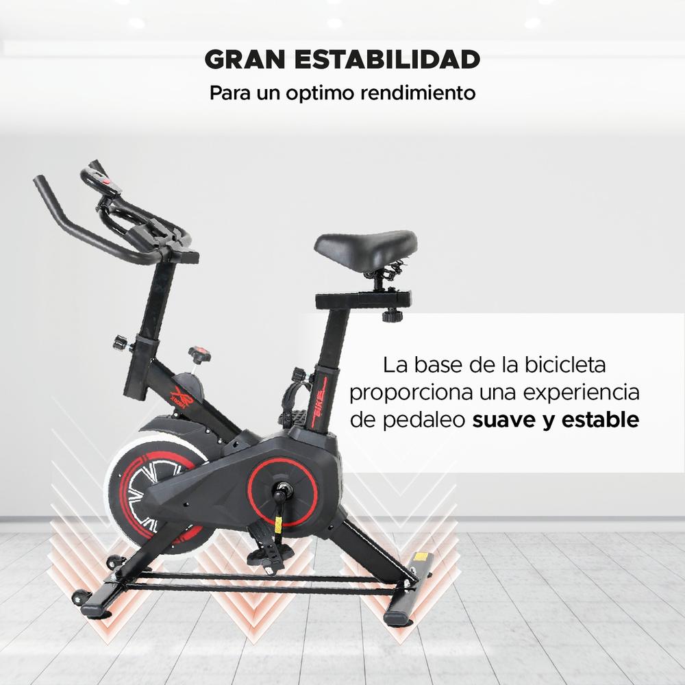 Bicicleta Fija Spinning Cardio Fitness Gym Color Negro