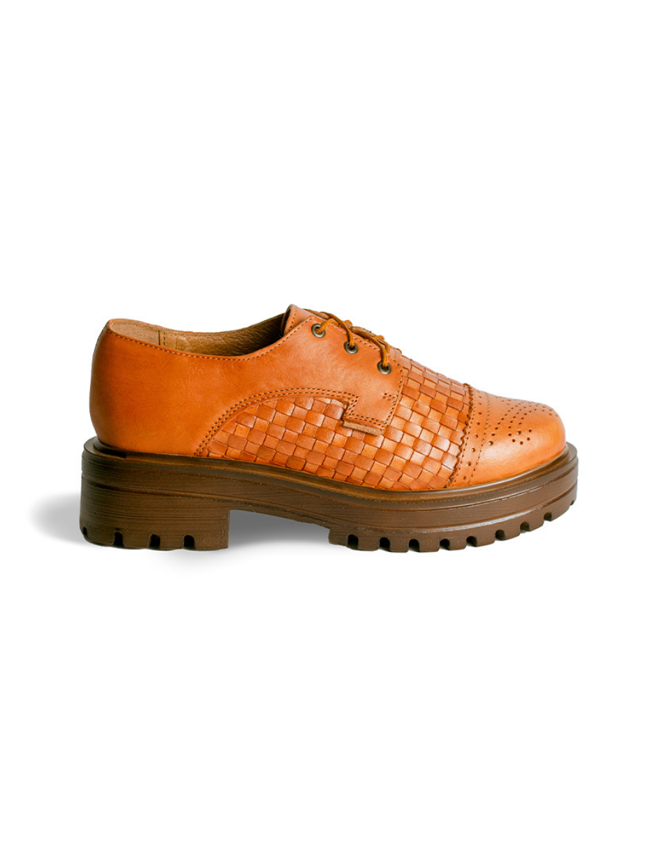 KWARA | ZAPATO TEJIDO MUJER CAFÉ