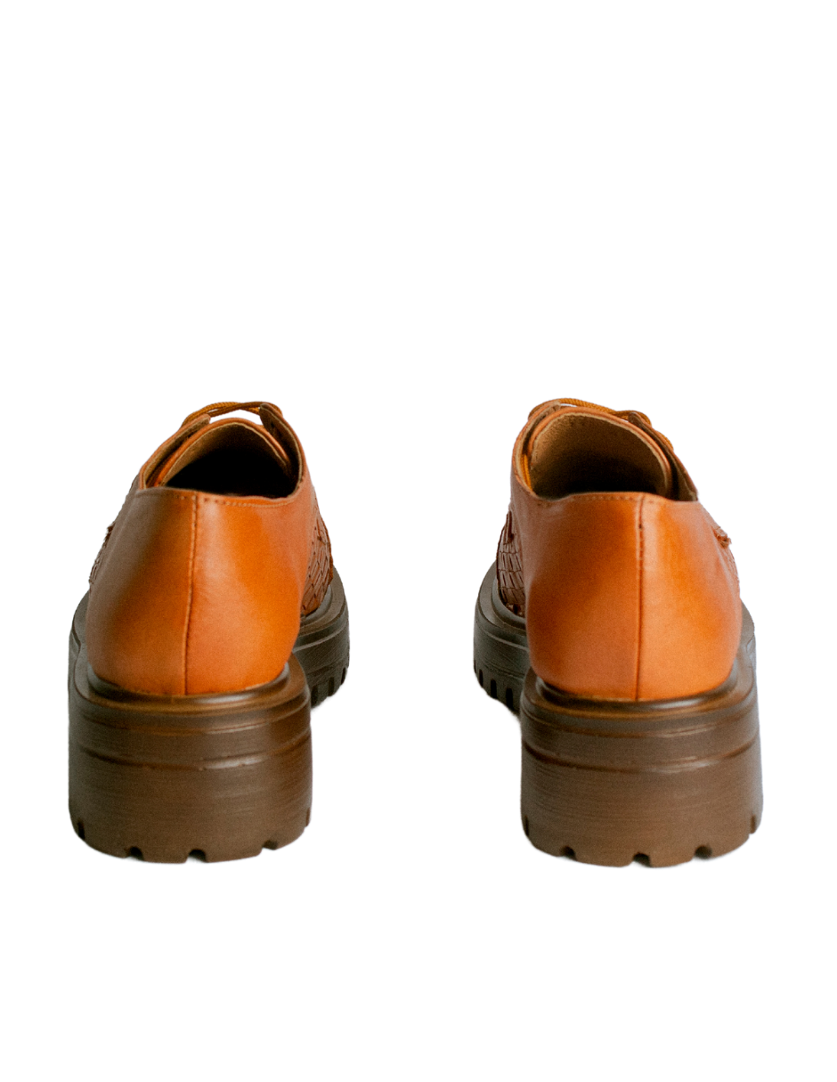 KWARA | ZAPATO TEJIDO MUJER CAFÉ