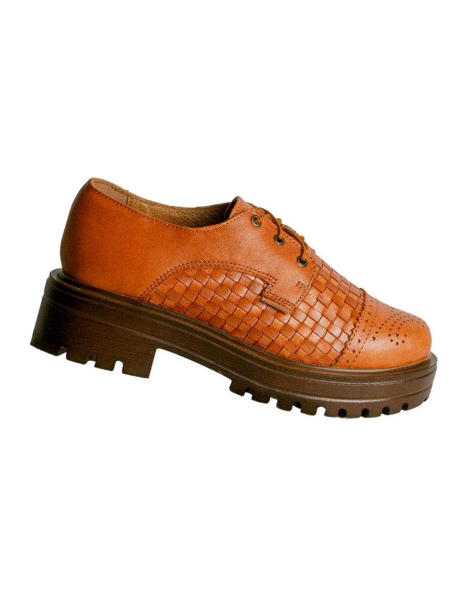 KWARA | ZAPATO TEJIDO MUJER CAFÉ