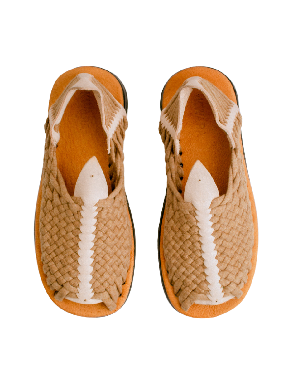 KWARA | HUARACHE PETATILLO HOMBRE BEIGE