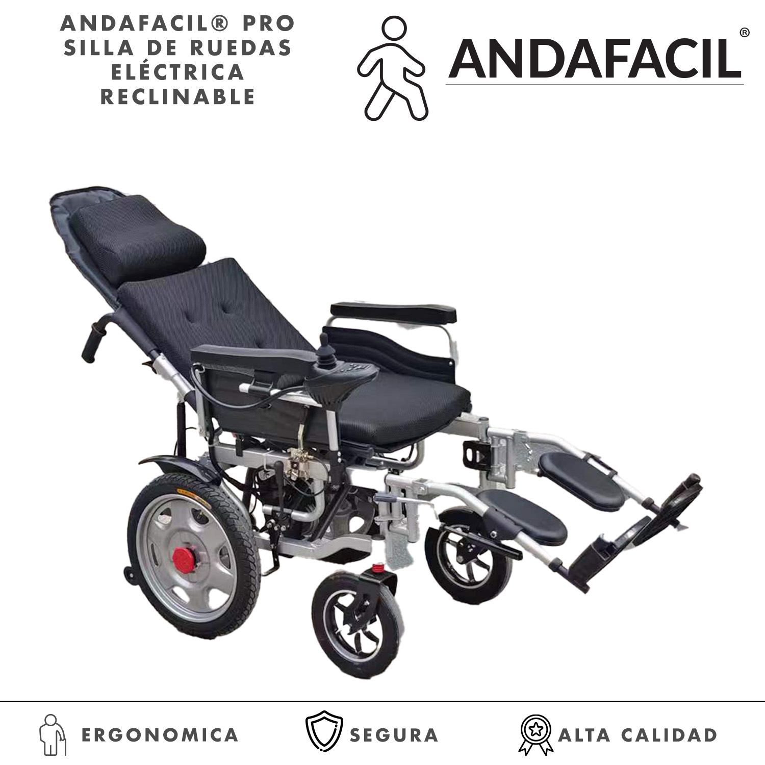 Andafacil® Pro Silla De Ruedas Electrica Reclinable Moderna