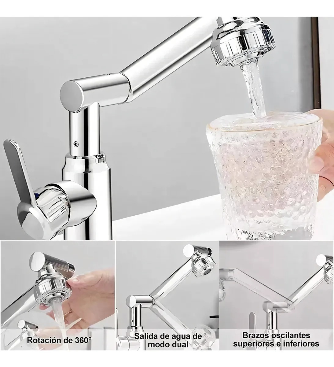 Grifo De Cocina Y Baño Mezclador, Llave Para Lavabo