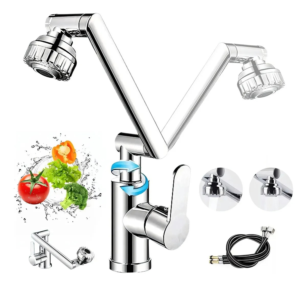 Grifo De Cocina Y Baño Mezclador, Llave Para Lavabo