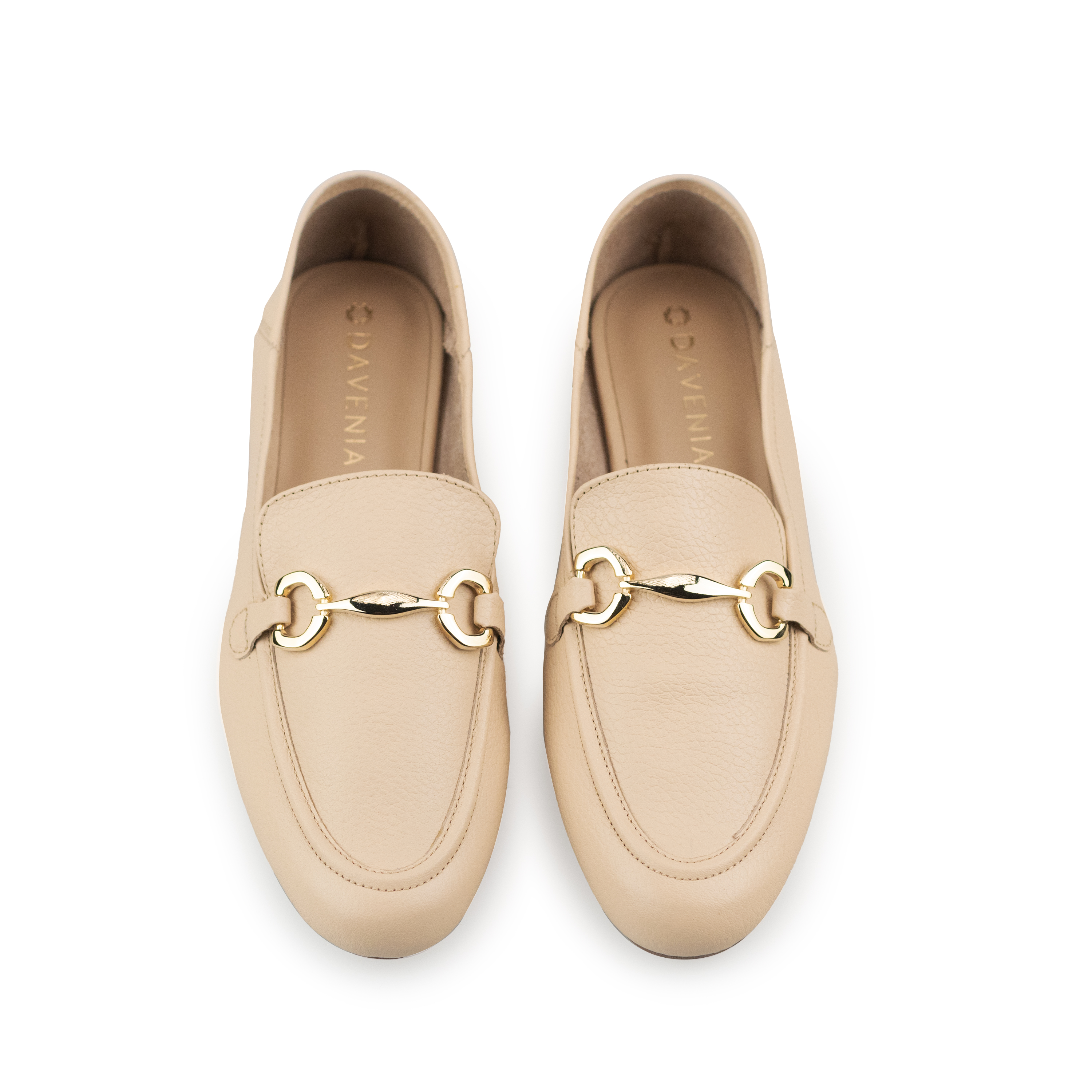 Zapato Tipo Mocasín De Piel Elegante Para Mujer Davenia Mod. Libia