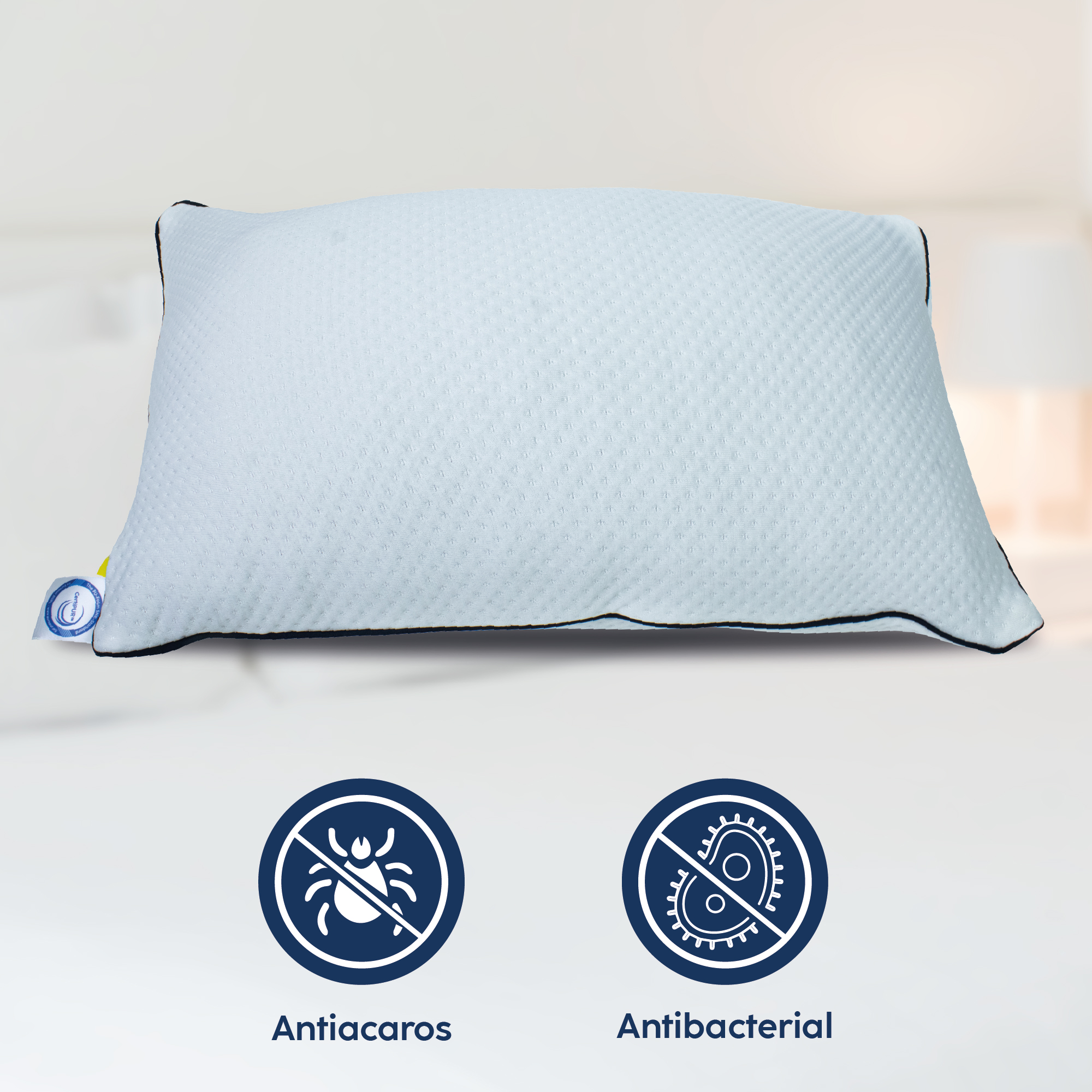 Almohadas Ajustables Nube DR JOOHN, Triturado de Memory Foam  (2 Piezas)