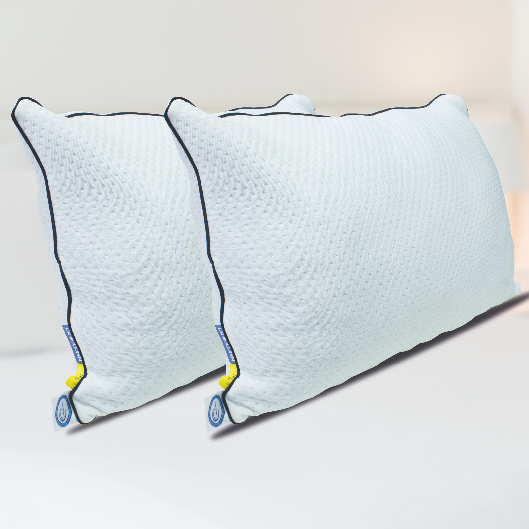 Almohadas Ajustables Nube DR JOOHN, Triturado de Memory Foam  (2 Piezas)