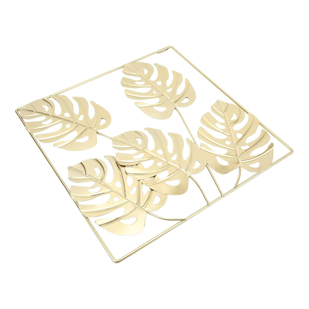 Cuadro De Metal Ilios Innova Decorativo Color Dorado