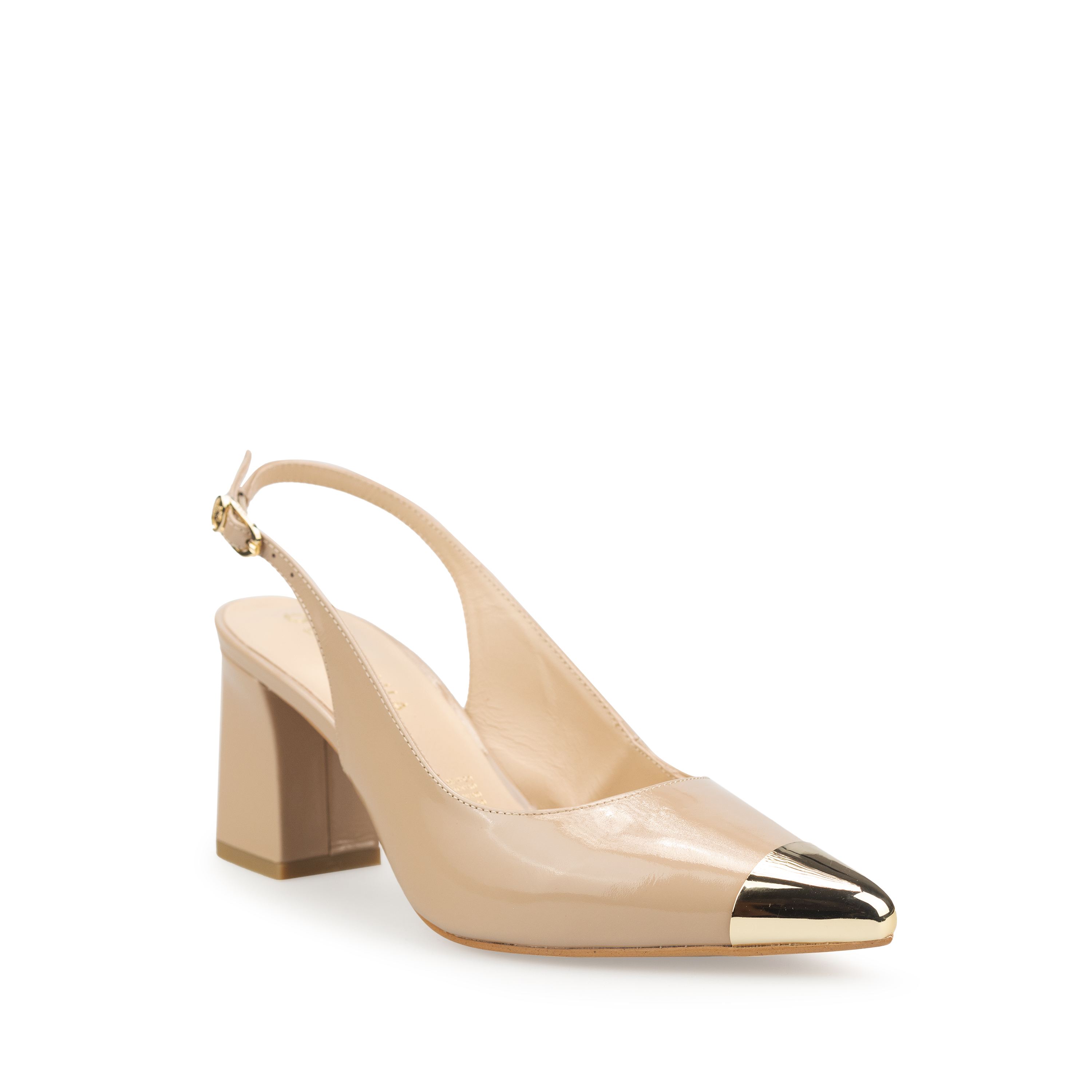 Zapatillas De Tacón Elegantes Para Mujer De Piel Davenia Mod. Adela