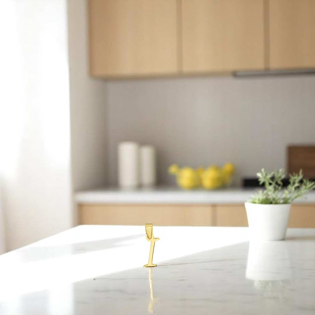 Dije Inicial I Lisa En Oro De 10 K + Obsequio + Envío