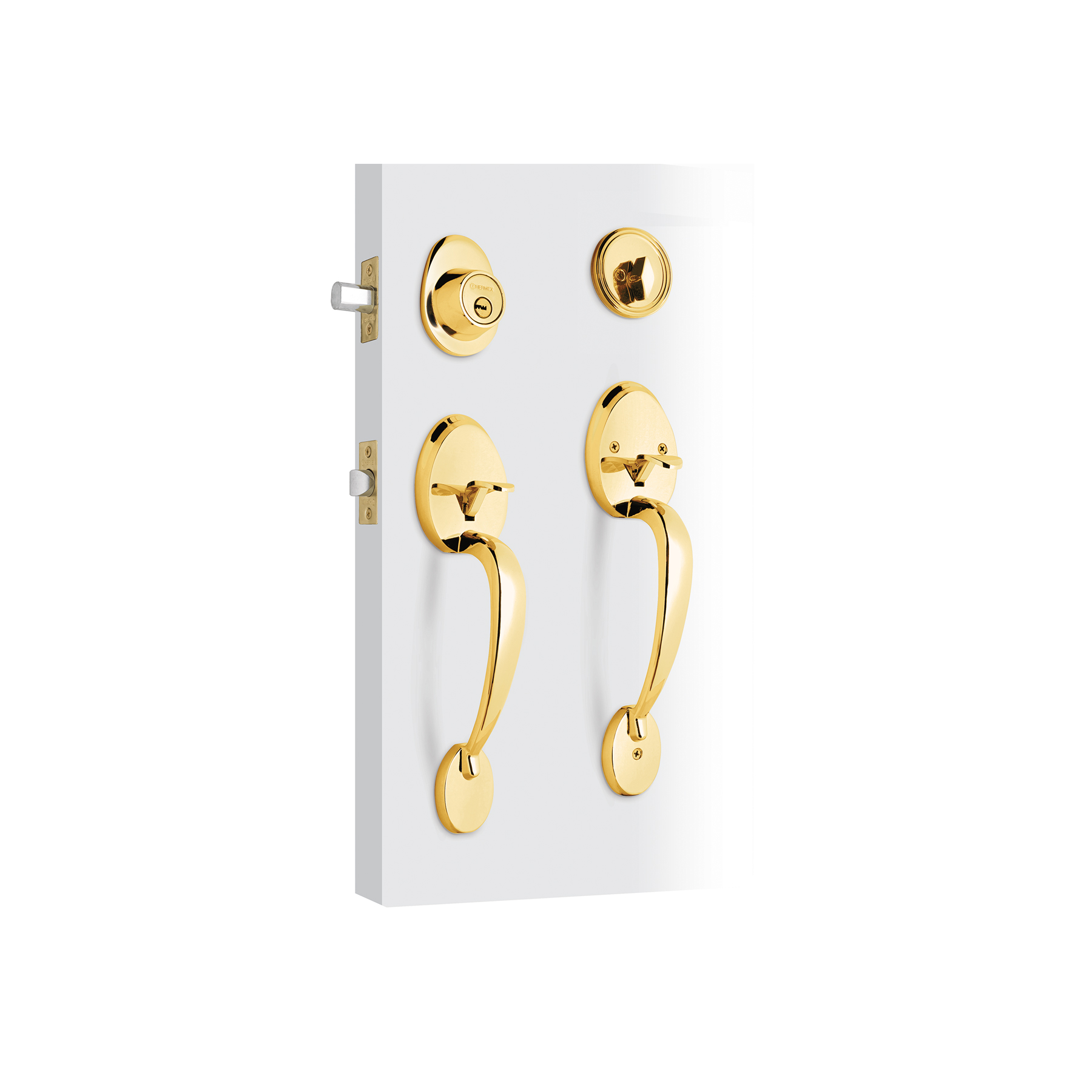 Doble jaladera y perilla, Lugo mariposa, LB, HERMEX