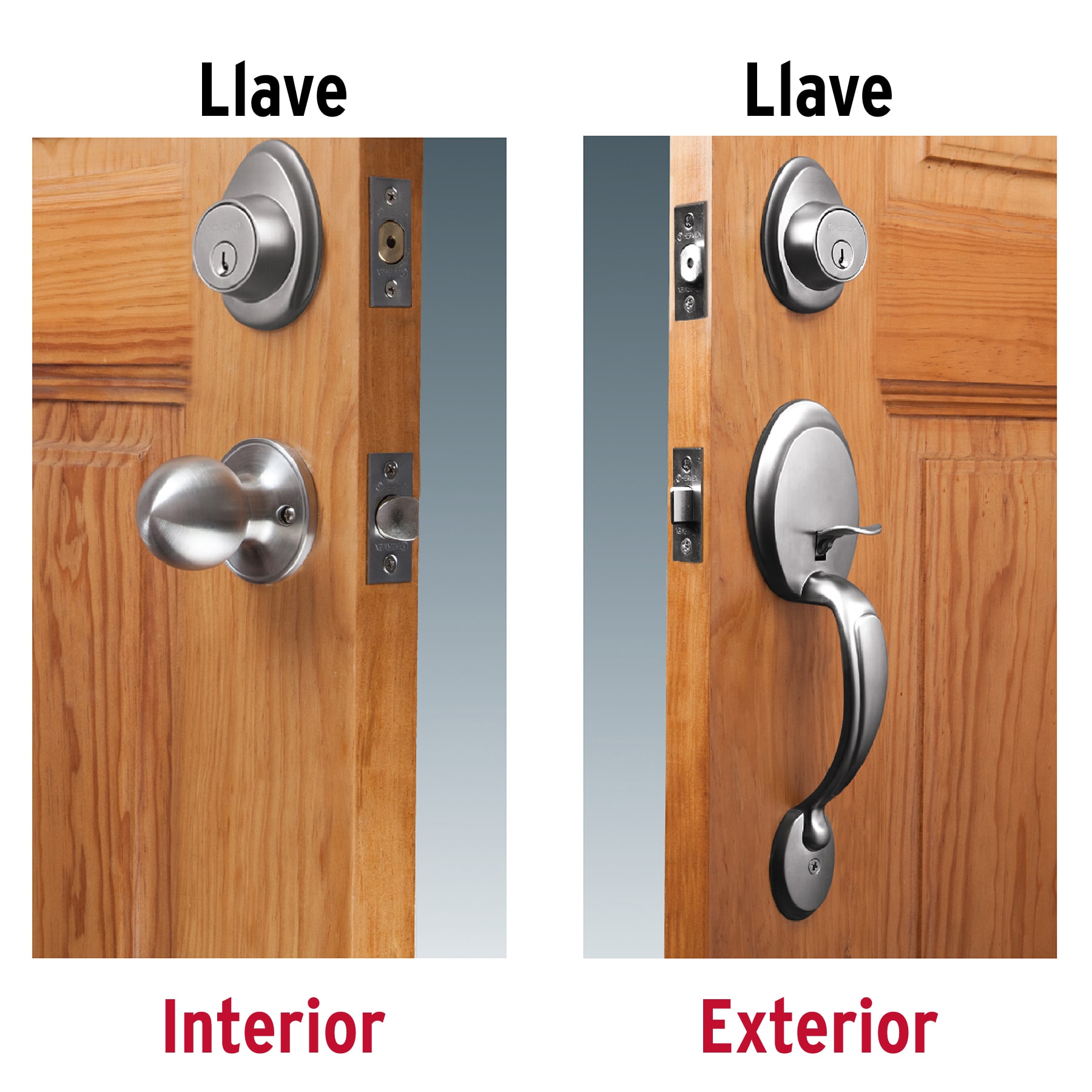 Jaladera y perilla, Berna llave-llave, negro, BASIC