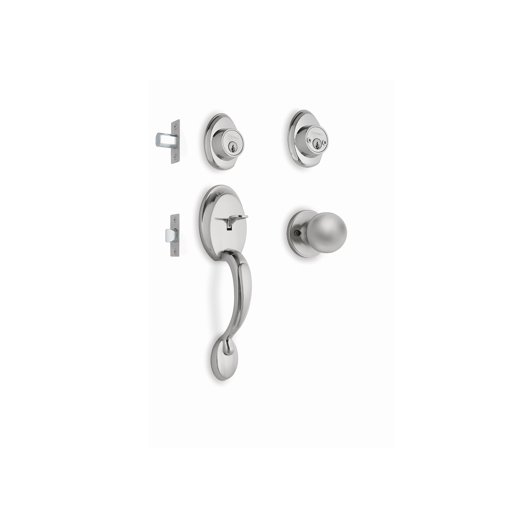 Jaladera y perilla, Berna llave-llave, negro, BASIC