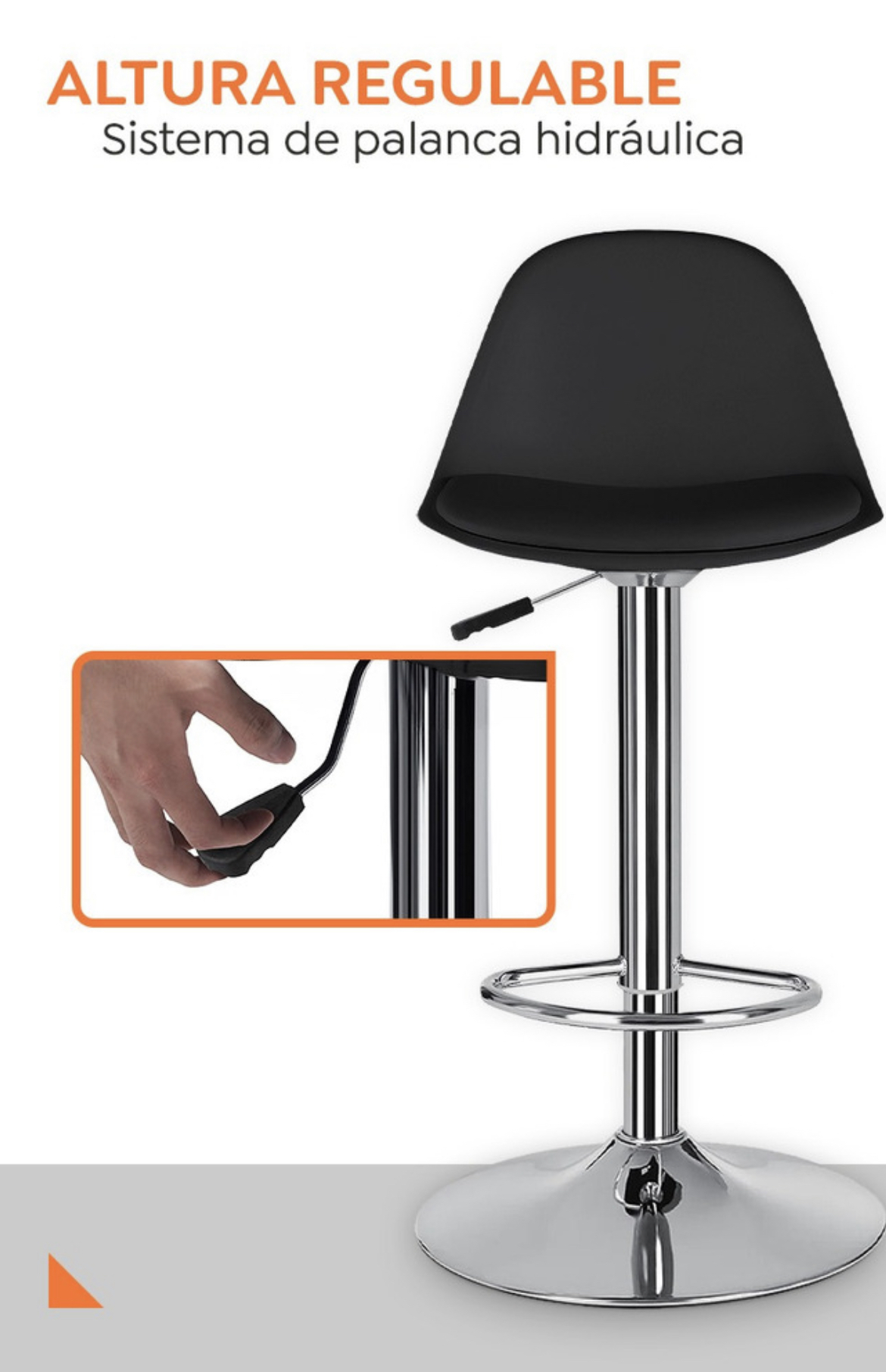 Set De 2 Bancos Barra Cocina Silla Altura Regulable Giratorio