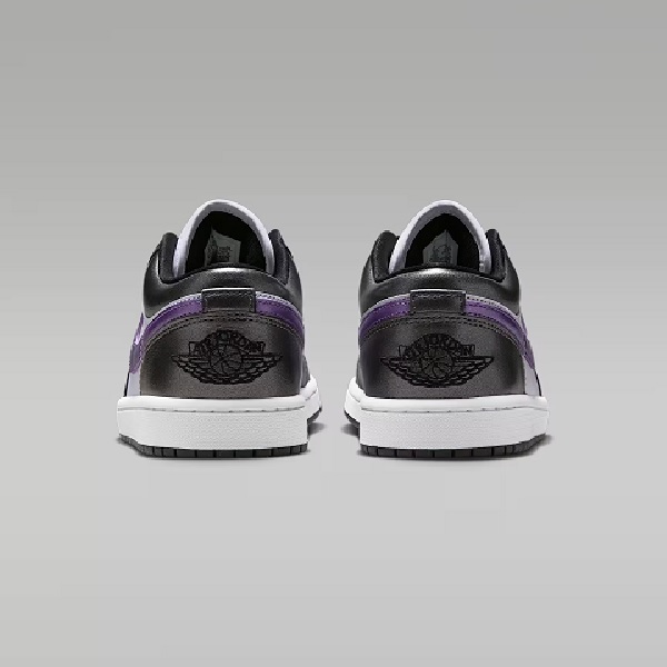 Tenis Air Jordan 1 Low SE Blanco/negro/morado Mujer Tallas #22 al #27.5