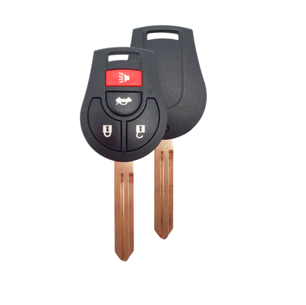 CARCASA NISSAN MARCH con llave de 4 botones para control de alarma