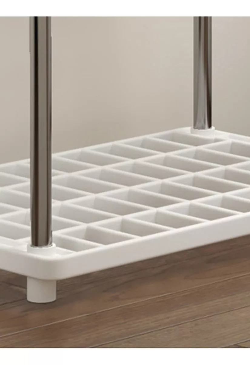 Estante Organizador De 4 Repisas Anaquel Plastico Multiusos Color Blanco