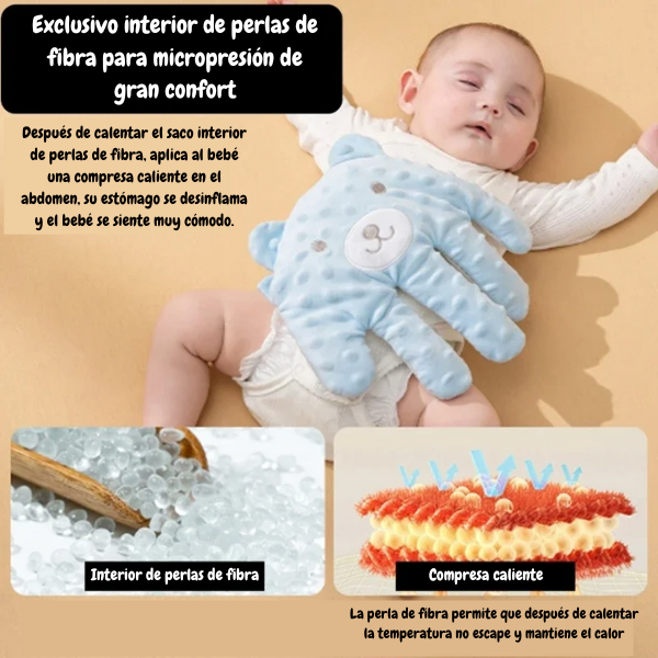 Almohada en forma de Oso con funcion de palmaditas para dormir bebés, almohada con control remoto para bebé, ayuda al sueño y relajación.