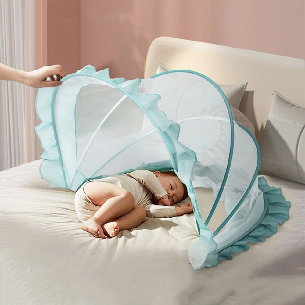 Mosquitera para cama de bebé recién nacido sin fondo, Estampado, accesorios para cama, red para cuna.