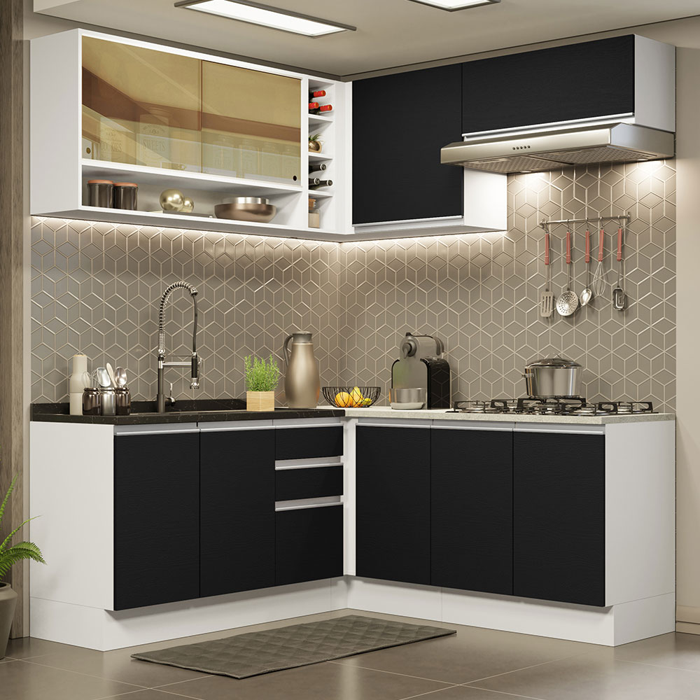 Cocina Integral Completa Modular Madesa Glamy 349cm BN 02