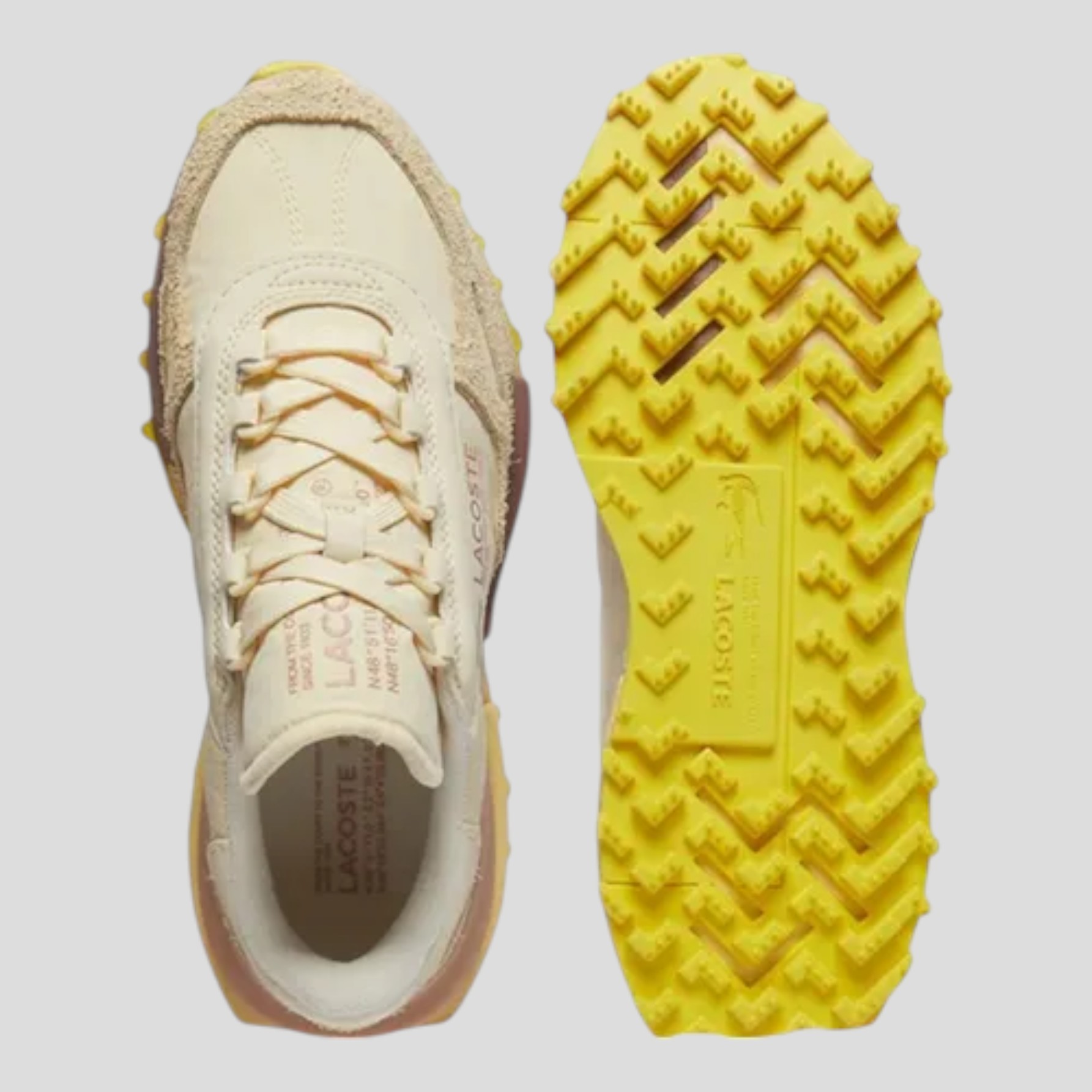 Tenis Lacoste Hombre Elite Active Urban 749sma0002amg Amarillo 30 Mx