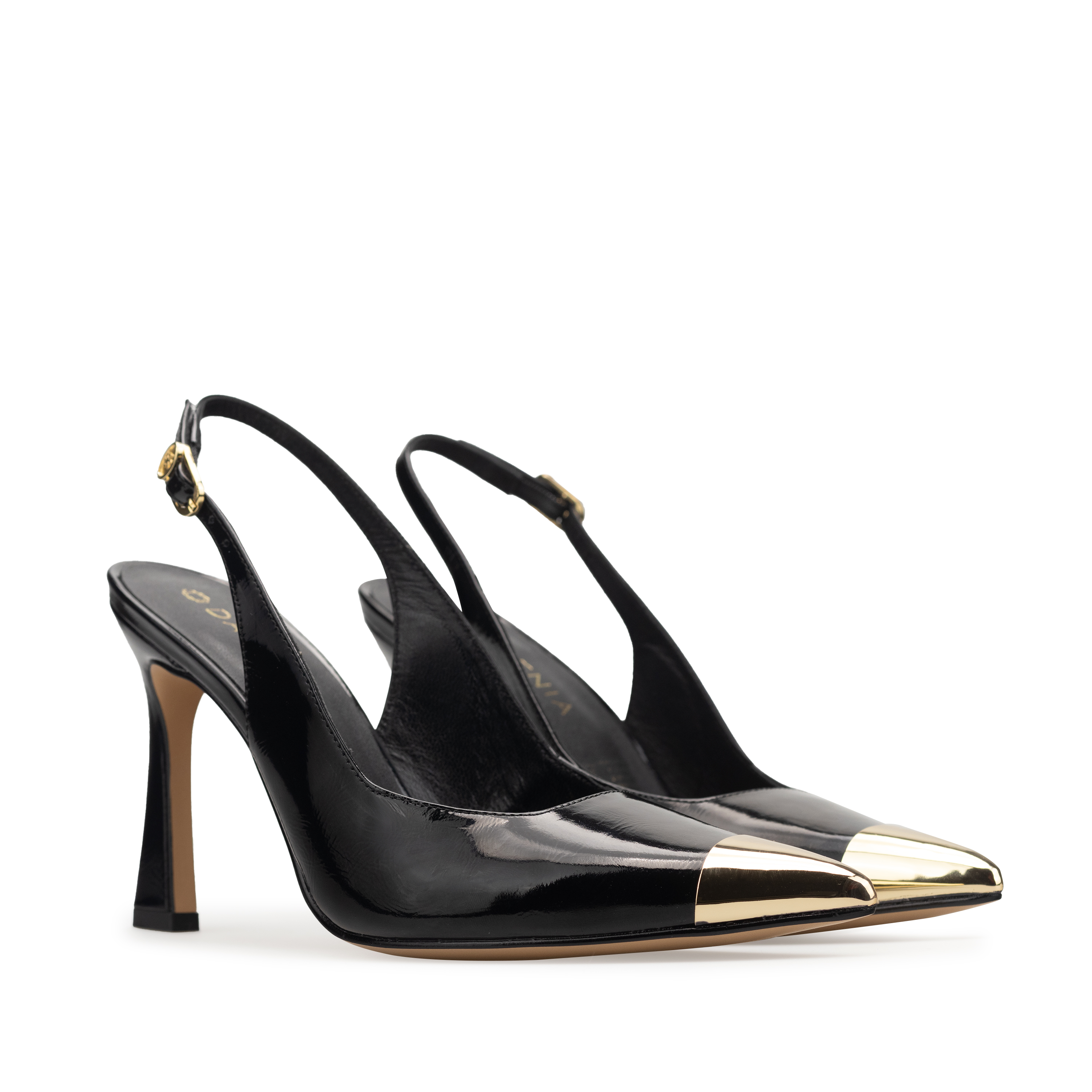 Zapatillas De Tacón Elegantes Para Mujer De Piel Davenia Mod. Ailin