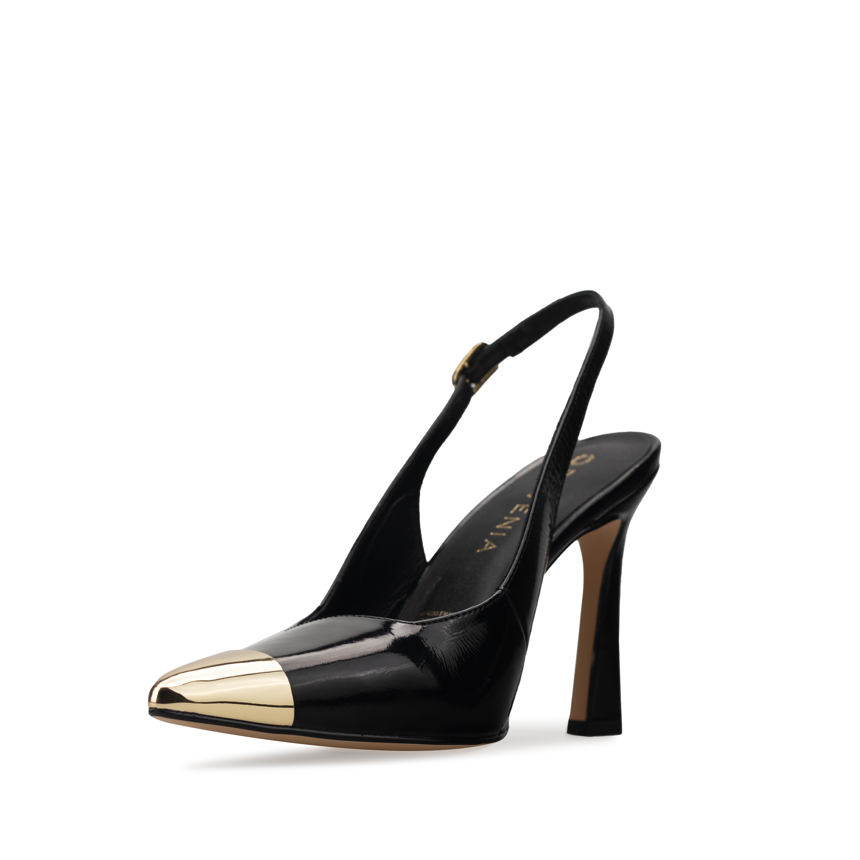Zapatillas De Tacón Elegantes Para Mujer De Piel Davenia Mod. Ailin